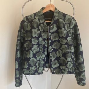 Floral bomber jacket